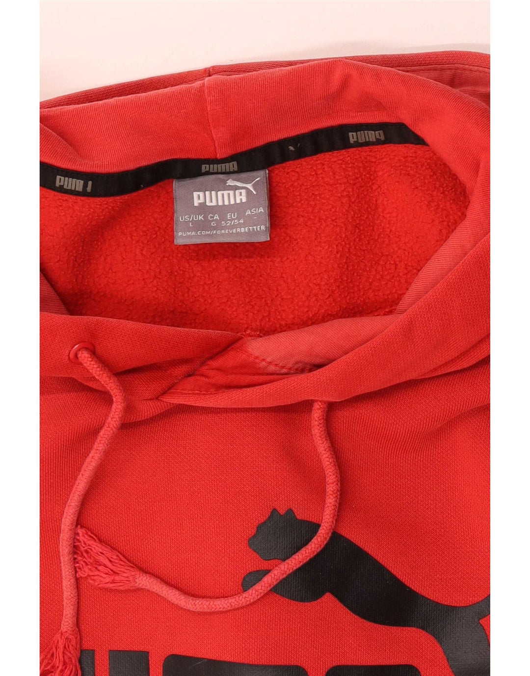 Puma Grafisk hættetrøje til mænd, stor rød