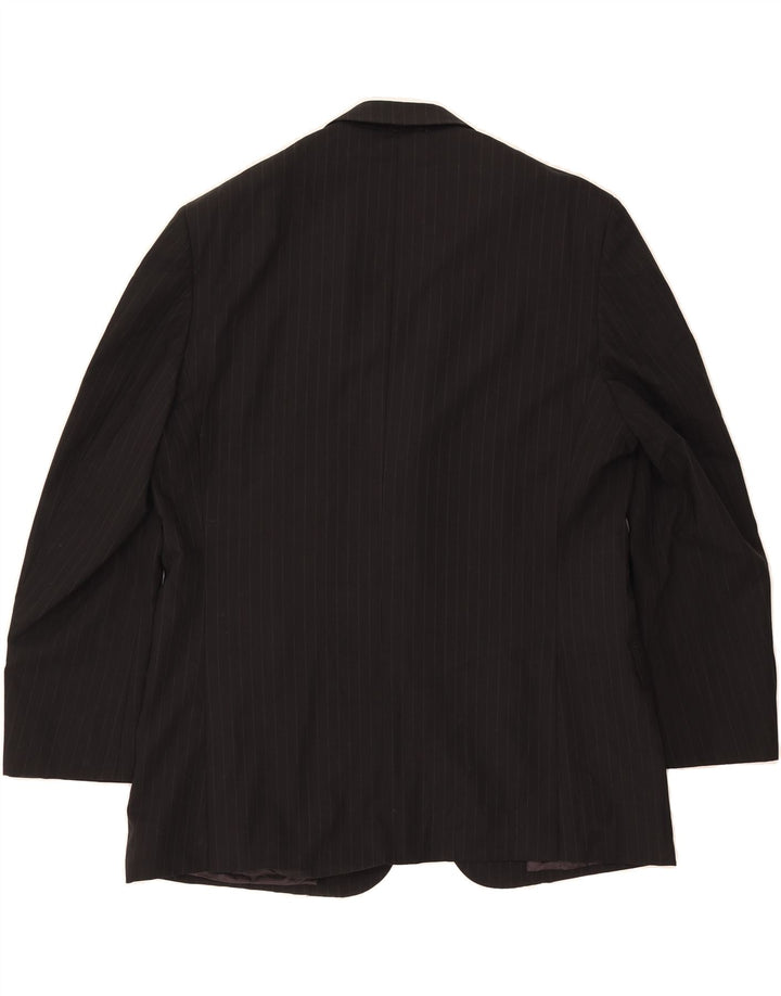 BROOKS BROTHERS Mens Regent Blazer Jacket UK 40 Large Black Pinstripe Vintage Brooks Brothers and Second-Hand Brooks Brothers from Messina Hembry 