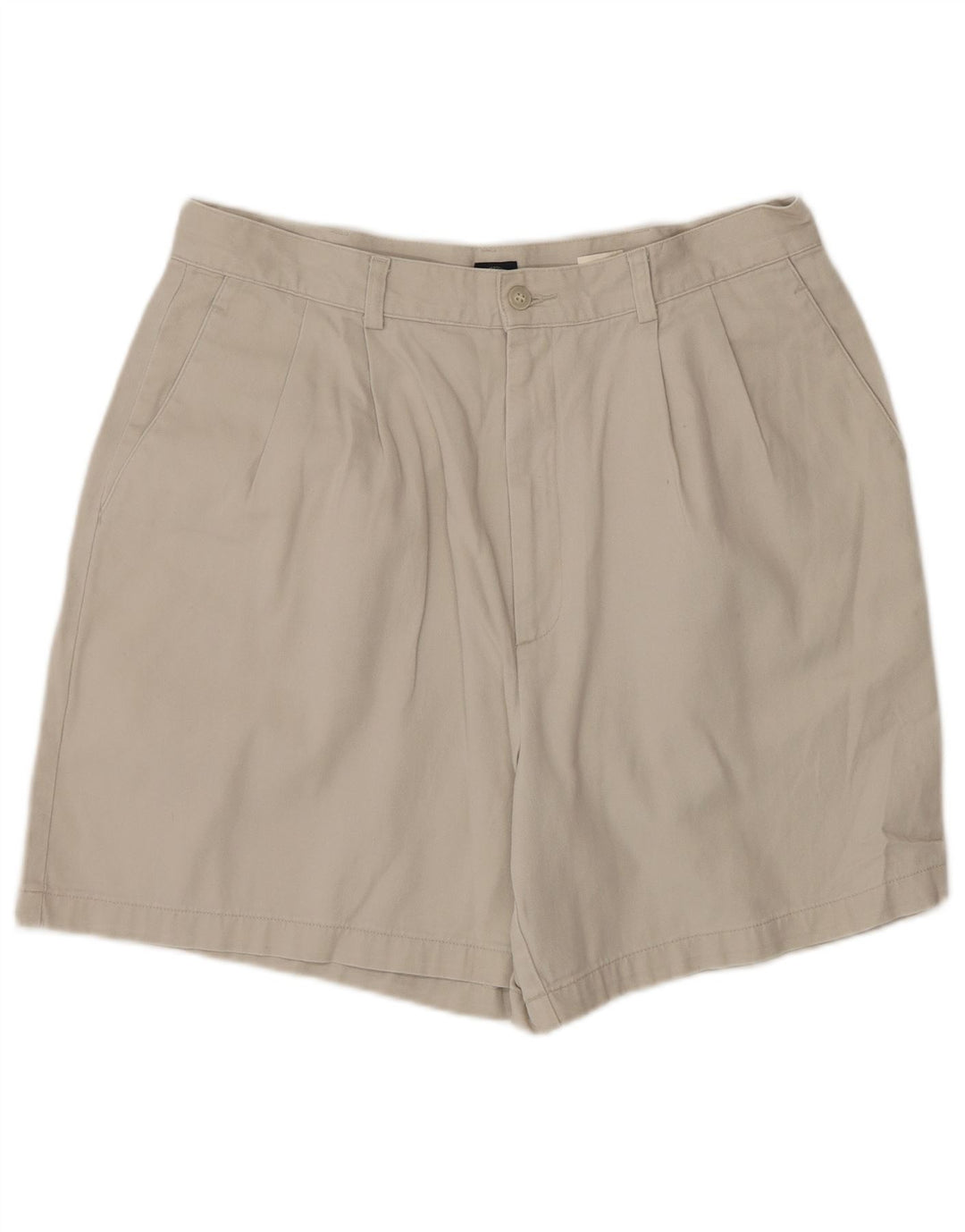 DOCKERS Herre Khakis Pegged Chino Shorts W34 Stor Beige Bomuld