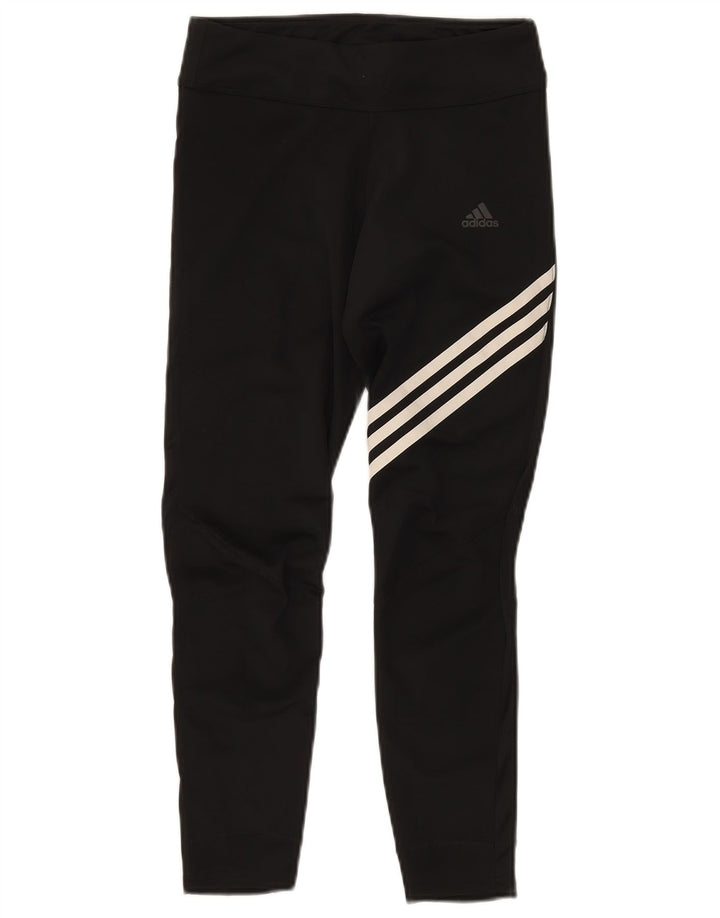 ADIDAS Womens Aeroready Tracksuit Trousers UK 10 Small Black Polyester