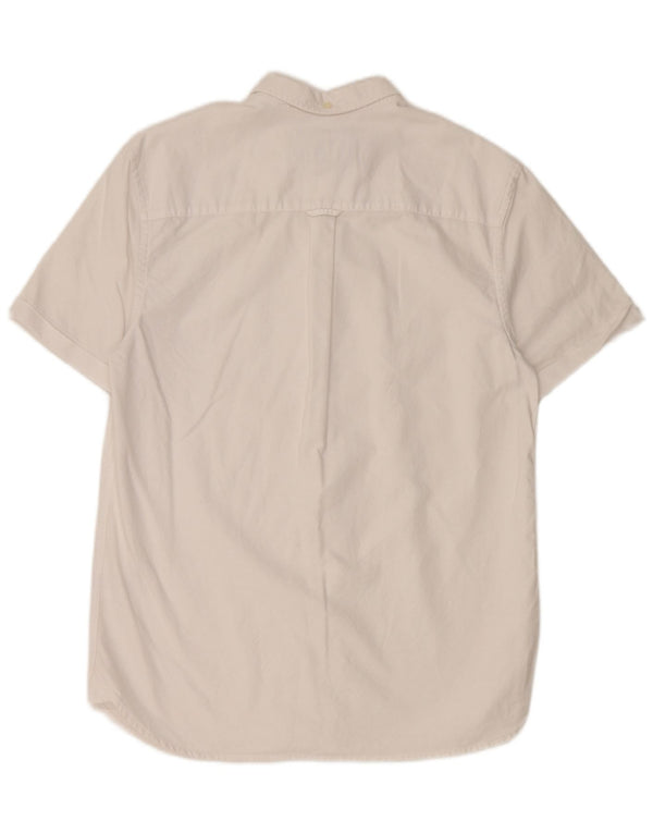 LYLE & SCOTT Kortærmet herreskjorte Medium hvid bomuld