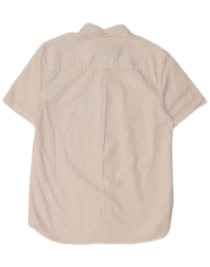 LYLE & SCOTT Kortærmet herreskjorte Medium hvid bomuld