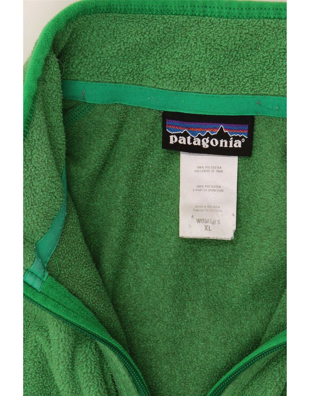 Patagonia Dame Fleecejakke UK 18 XL Grøn Polyester