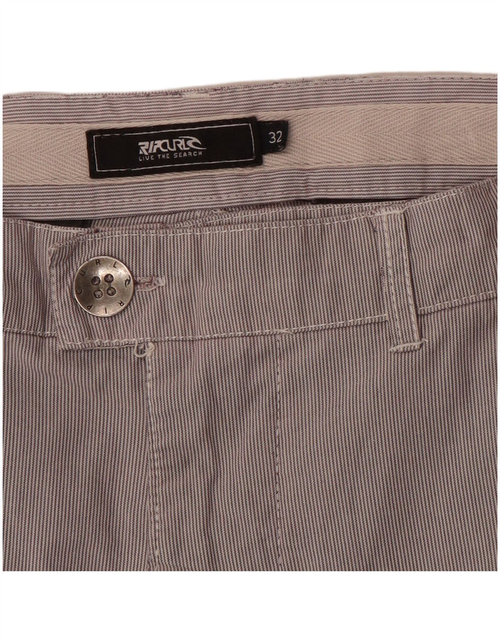 Rip Curl Herre Chino Shorts W32 Medium Grey Pinstripe