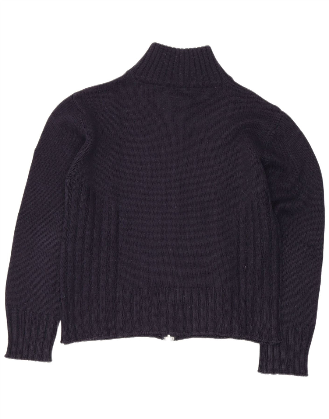 Meltin' Pot Dame Cardigan Sweater UK 14 Medium Navy Blue Wool