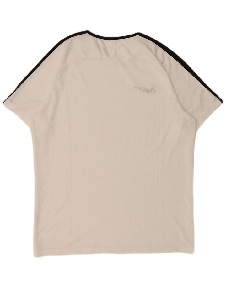 Nike Herre Dri Fit T-Shirt Top XL Hvid Colourblock