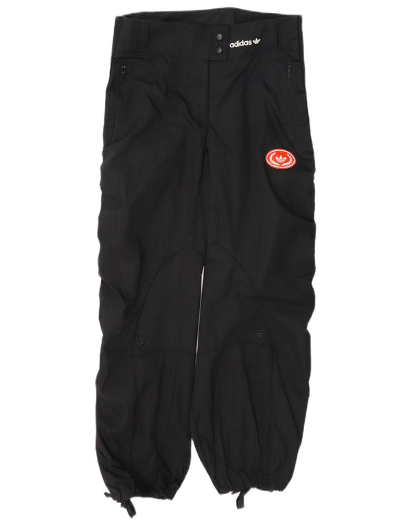 Adidas Womens Loose Fit Graphic Cargo Trousers UK 8 Small W27 L27 Black