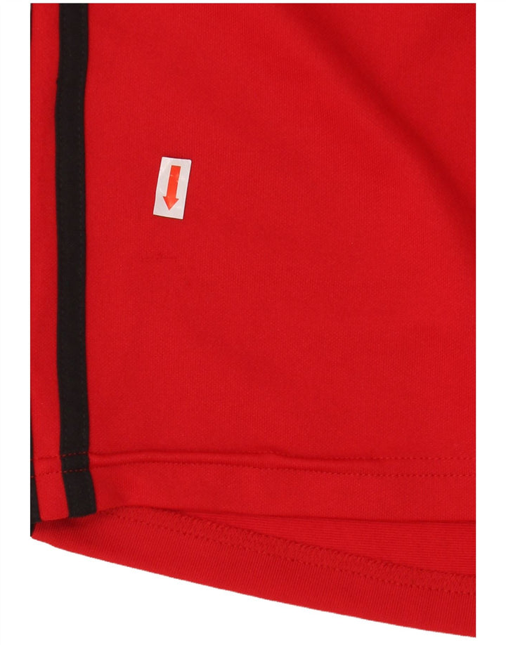 Adidas Herre Grafisk Top Langærmet Medium Rød Polyester