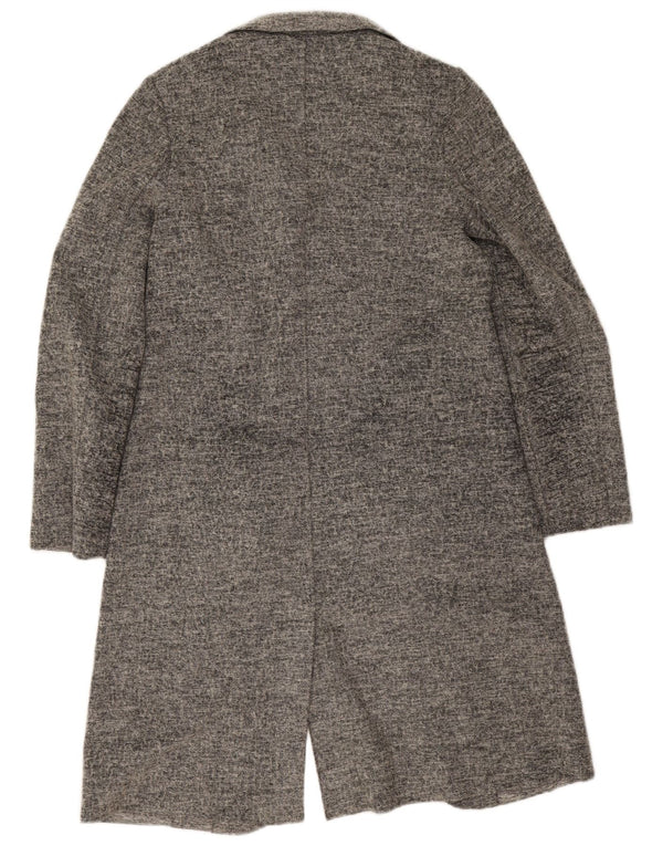 Calvin Klein Jeans Dame Longline Cardigan Sweater UK 10 Small Grey