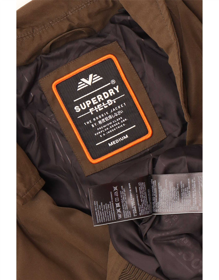 Superdry Bomber Jacket UK 38 Medium Khaki Polyester