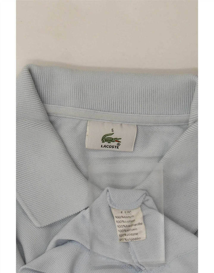 Lacoste Herre Polo Shirt Str. 5 Large Blå Bomuld