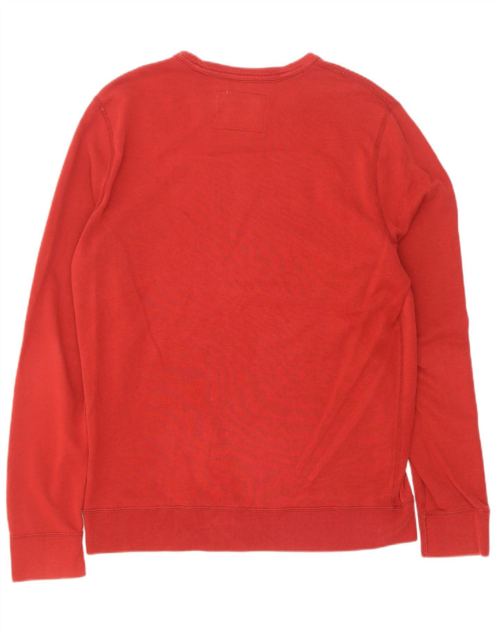 Abercrombie & Fitch Herre Muscle Graphic Sweatshirt Jumper Medium Rød