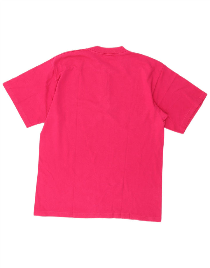 Champion Herre T-Shirt Top Stor Pink Bomuld