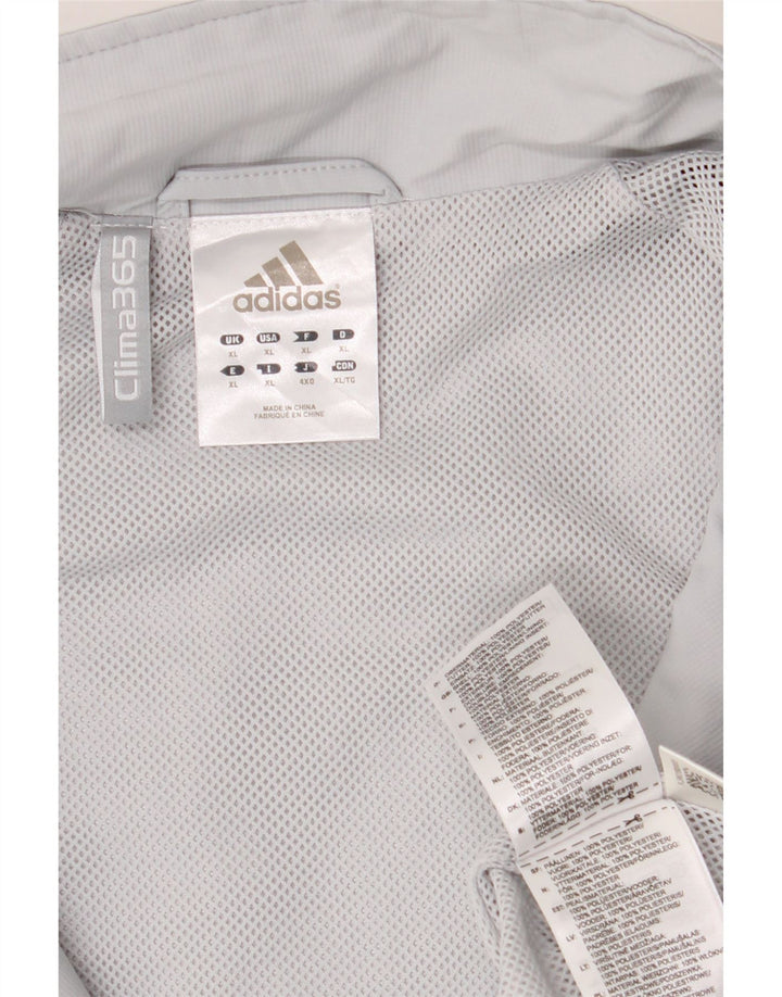 ADIDAS Herre Clima 365 Regnjakke UK 42 XL Grå Colourblock Polyester