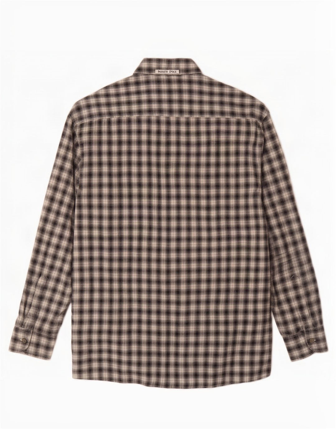 North Pole herre flannel skjorte XL sort ternet