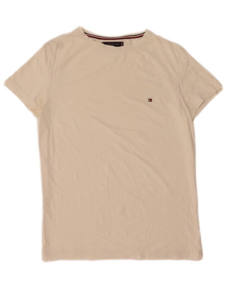 TOMMY HILFIGER Herre T-Shirt Top Lille Off White