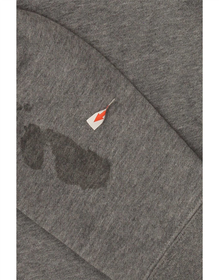 Nike grafisk sweatshirt til mænd, stor grå farveblok bomuld