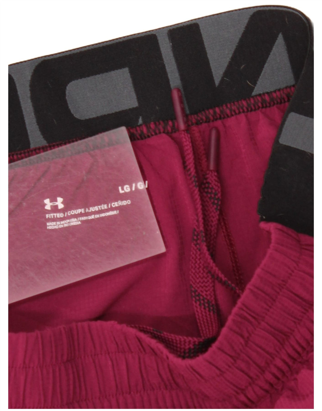 UNDER ARMOUR Herre grafiske sportsshorts Large Burgundy