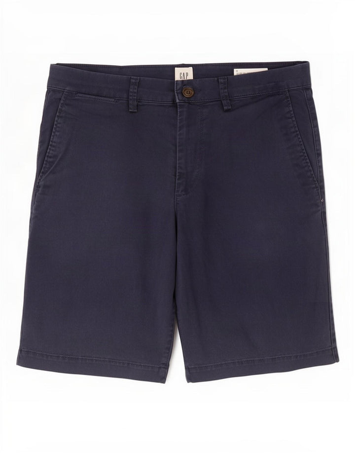 Gap Herre Khakis Chino Shorts Medium W30 Marineblå Bomuld