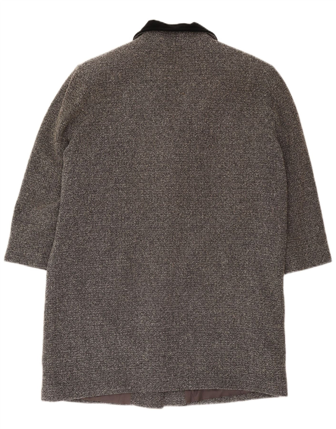 Vintage dame 2-knaps blazerjakke UK 20 2XL Grå Colourblock