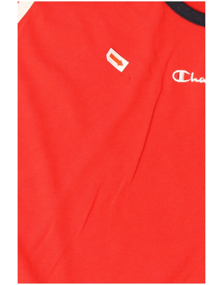 CHAMPION Herre Grafisk Vest Top XL Rød Colourblock Bomuld