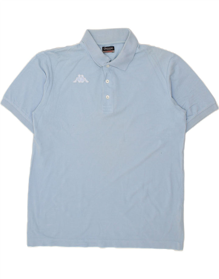 KAPPA Mens Polo Shirt Large Blue Cotton Vintage Kappa and Second-Hand Kappa from Messina Hembry 