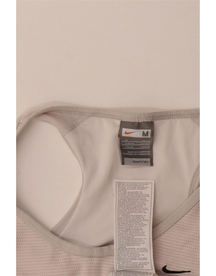 Nike Damevest Top UK 10/12 Medium Grey Polyester