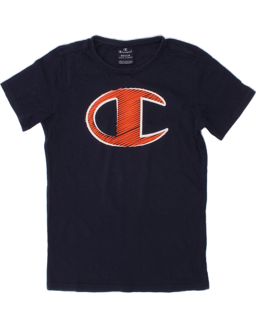 CHAMPION Boys Graphic T-Shirt Top 9-10 Years Medium  Navy Blue Cotton Vintage Champion and Second-Hand Champion from Messina Hembry 