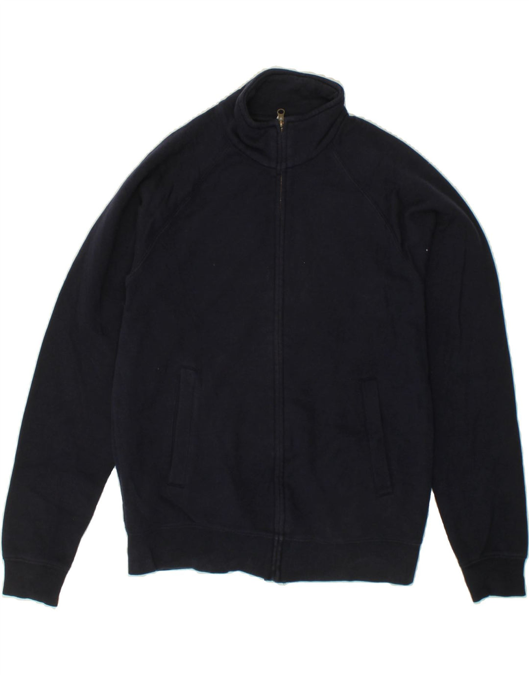 VINTAGE Mens Tracksuit Top Jacket Small Navy Blue Vintage Vintage and Second-Hand Vintage from Messina Hembry 