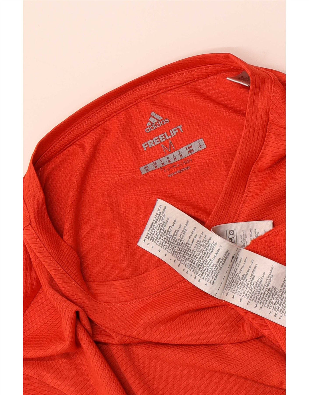Adidas Herre Climacool T-Shirt Top Medium Rød Polyester