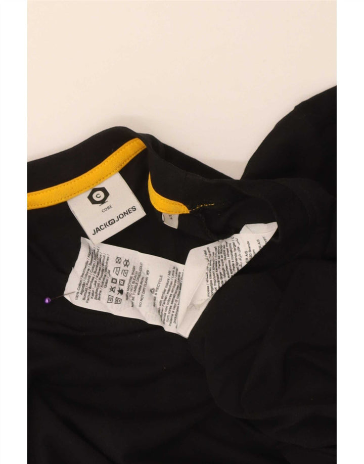 Jack & Jones Herre grafisk T-shirt Top Lille sort bomuld