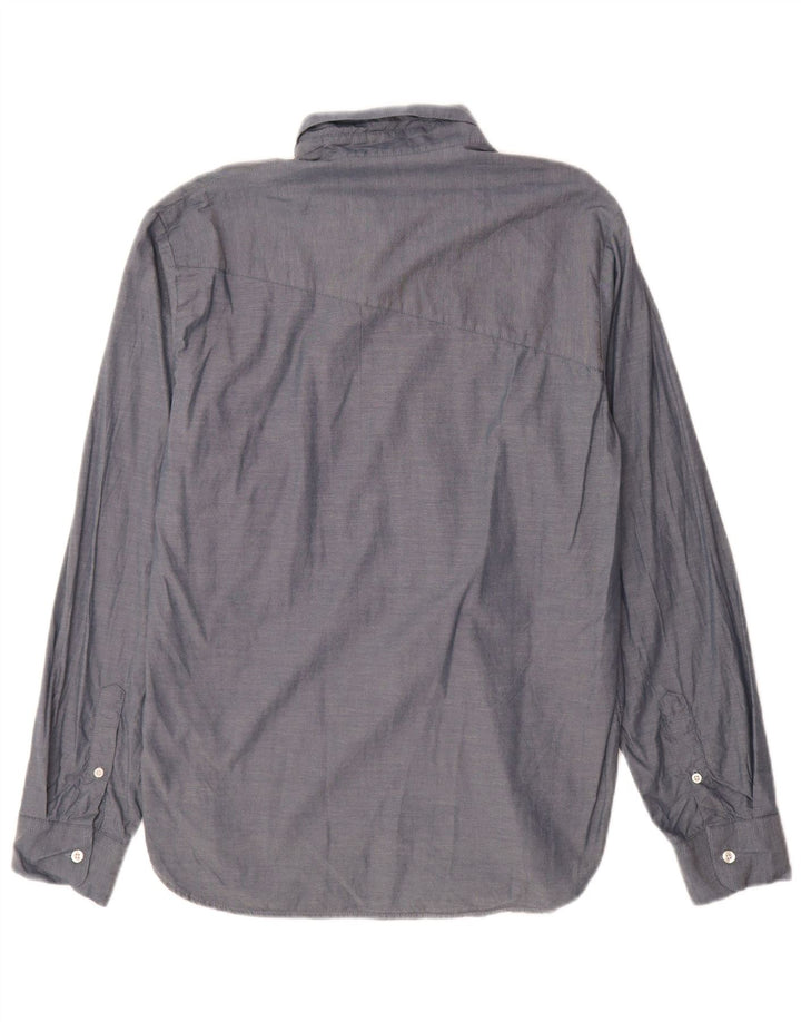 Volcom Herre Classic Fit skjorte Medium Blue Bomuld