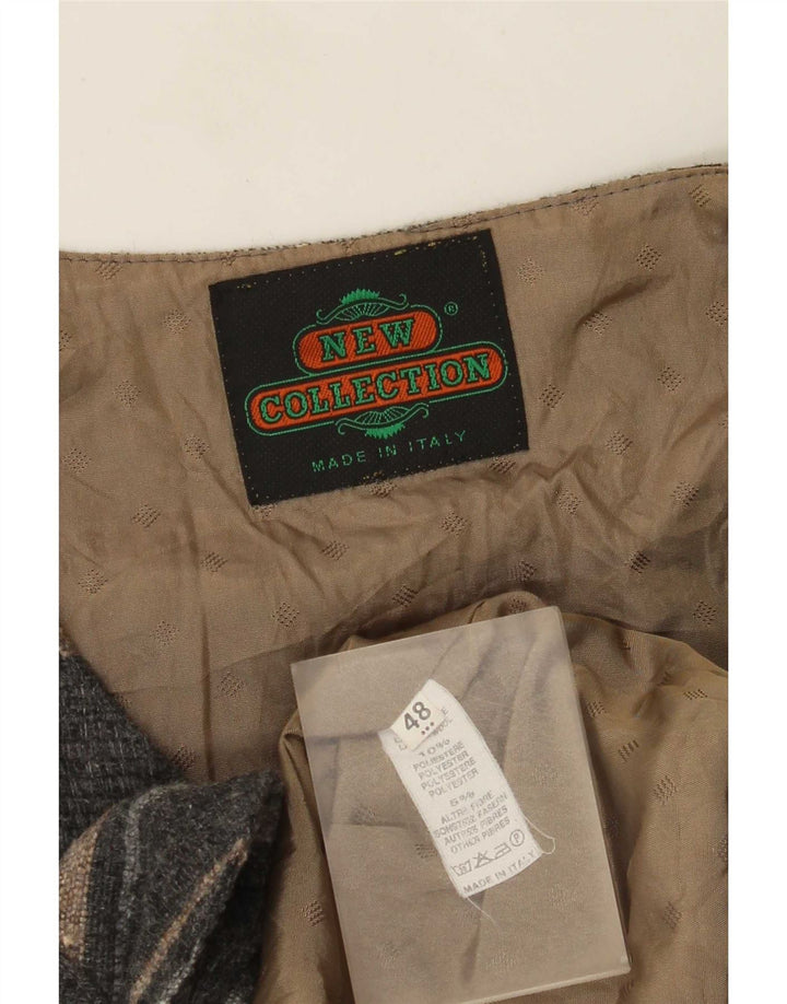 Ny kollektion Herre ruskindsjakke IT 48 Mellemgrå stribet polyester