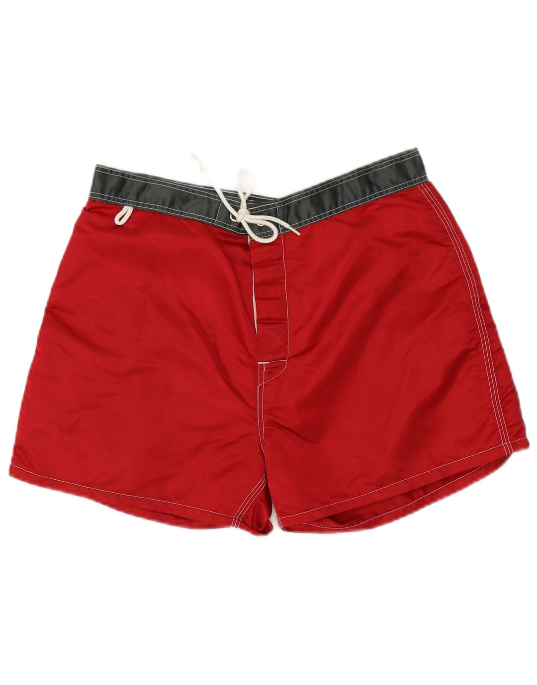 Sundek Herre grafiske svømmeshorts Medium rødstribet nylon