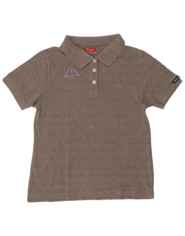 Kappa Dame Polo Shirt UK 12 Medium Grå