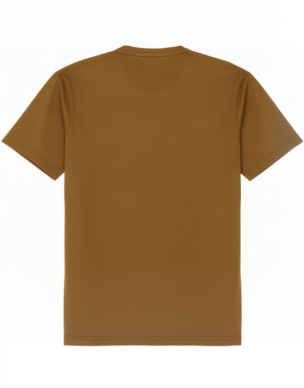 Napapijri Herre grafisk T-shirt Top Medium Khaki Cotton