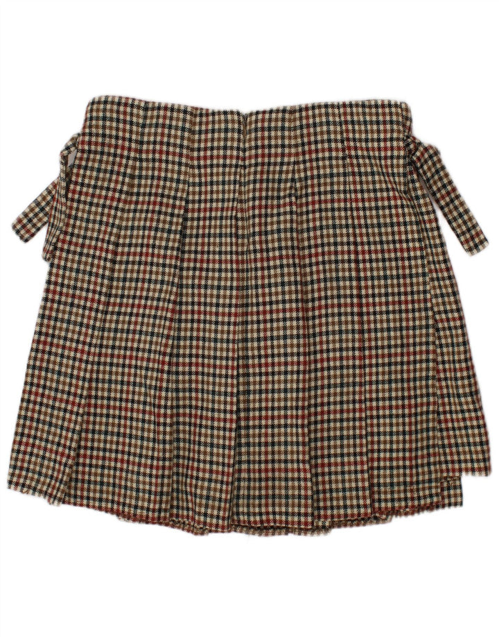 ZARA Girls Skort 9-10 År Multifarvet Houndstooth Polyester