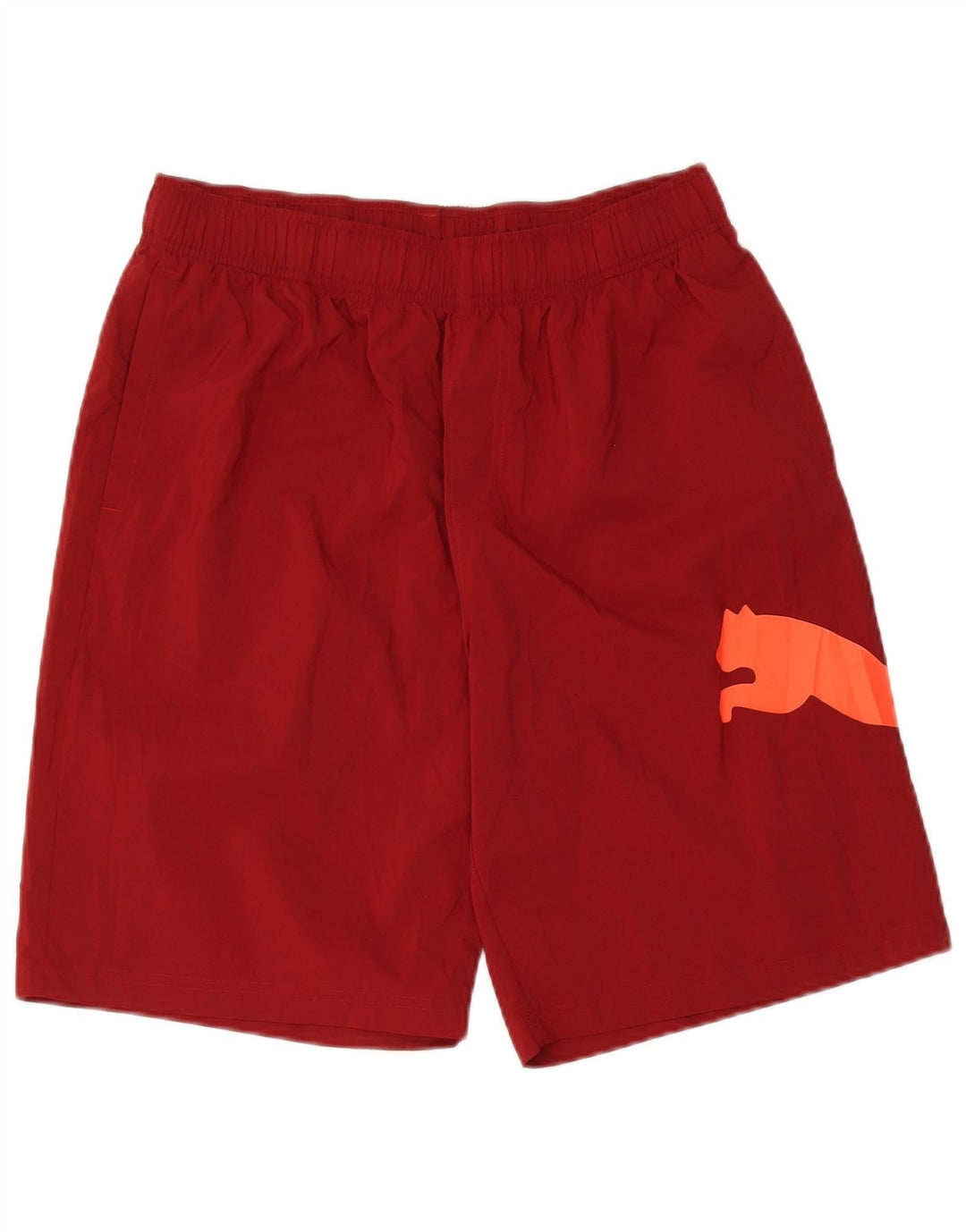 Puma Herre grafiske sportsshorts Large Burgundy Polyester