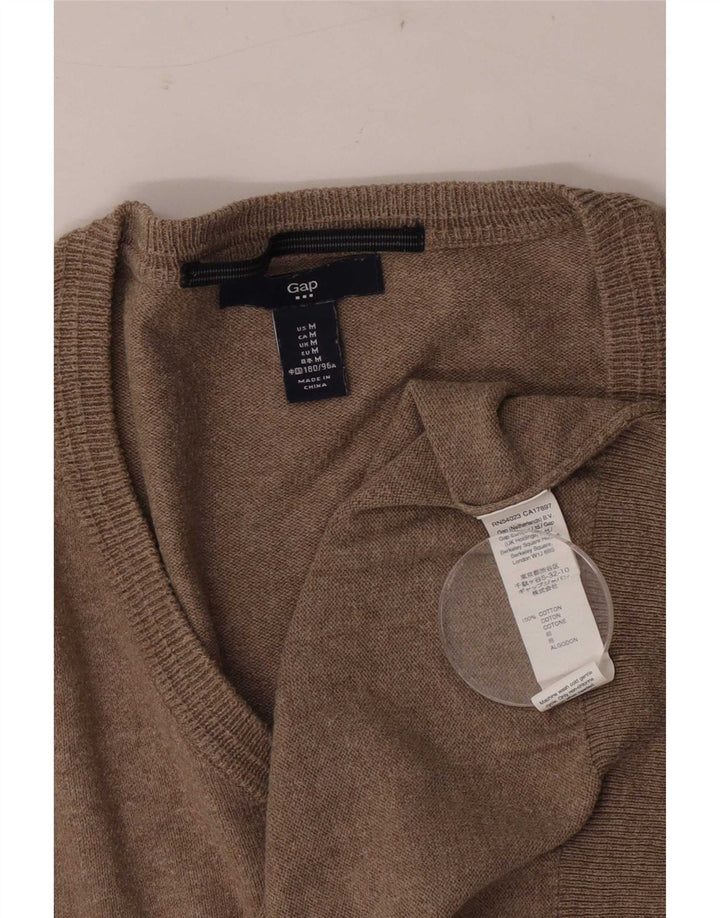 Gap Herre V-hals sweater Medium Beige Bomuld