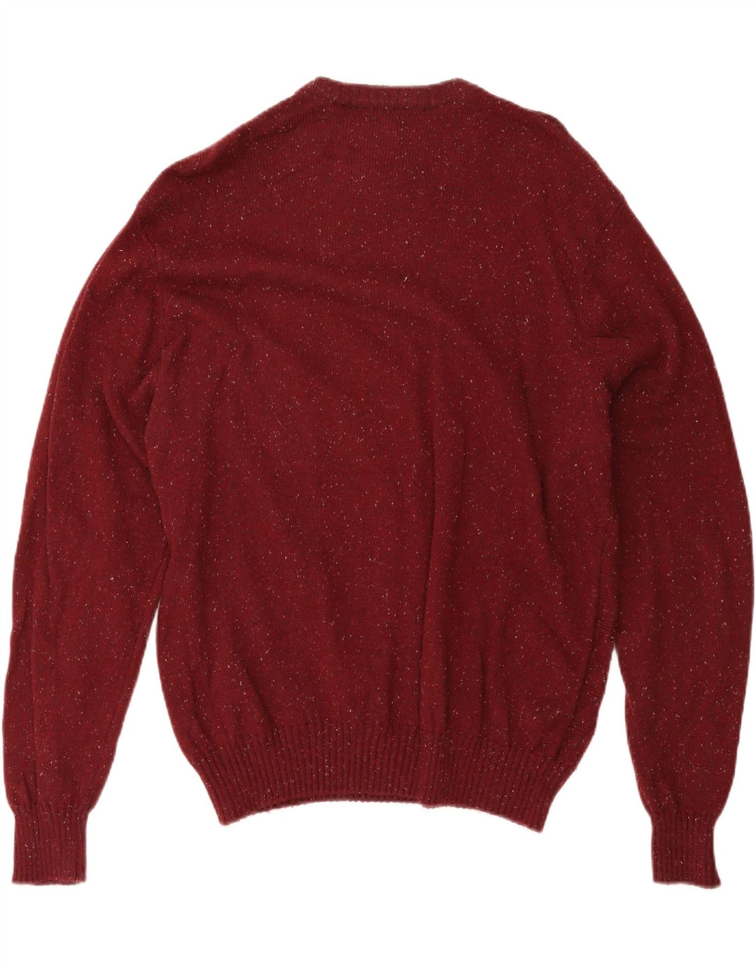 DOCKERS Mens Crew Neck Jumper Sweater XL Maroon Flecked Cotton Vintage Dockers and Second-Hand Dockers from Messina Hembry 