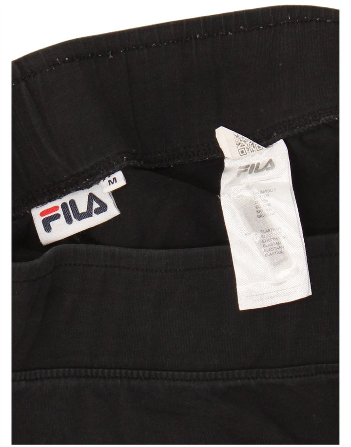 FILA Grafiske Leggings til kvinder UK 14 Medium Sort Bomuld