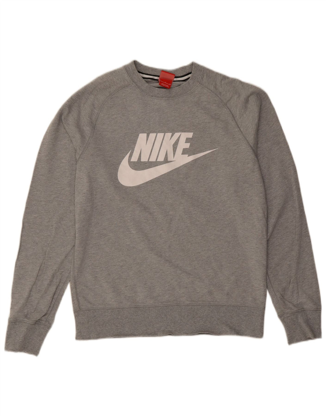 Nike grafisk sweatshirt til mænd, lille grå flækket