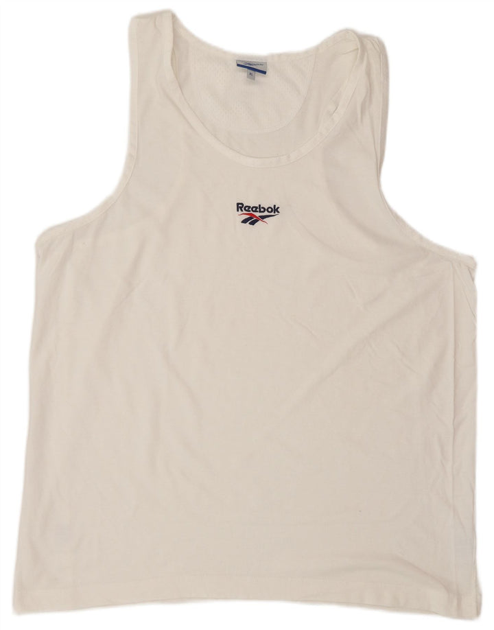 REEBOK Herrevest Top XL Hvid Bomuld