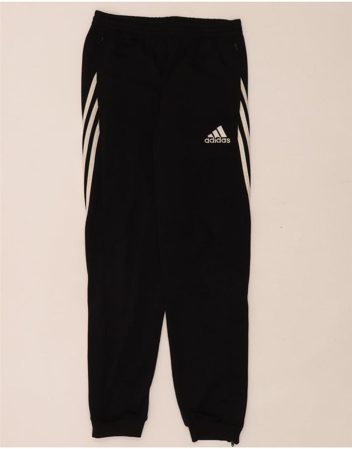 Adidas Drenge Træningsdragt Bukser Joggers 13-14 År Sort Polyester