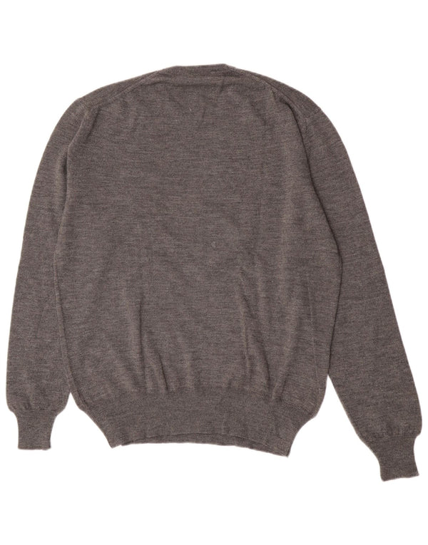 Rodrigo Herre Crew Neck Jumper Sweater IT 52 Large Grey Virgin Wool