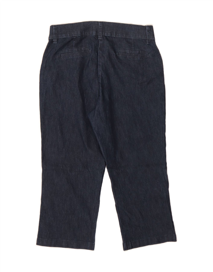 LEE Womens Easy Care Capri Jeans US 6 Medium W28 L20 Navy Blue Cotton Vintage Lee and Second-Hand Lee from Messina Hembry 