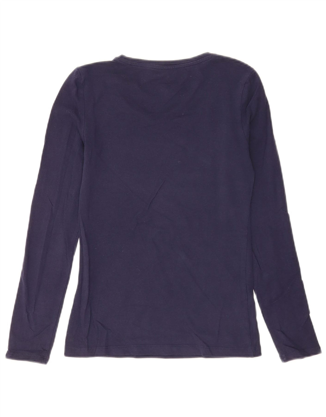 Guess Grafisk Top Langærmet Dame UK 4 XS Navy Blue