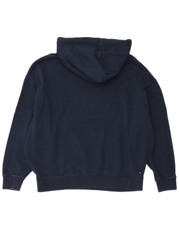 Tommy Hilfiger Herre New York Graphic Hoodie Jumper Large Navy Blue