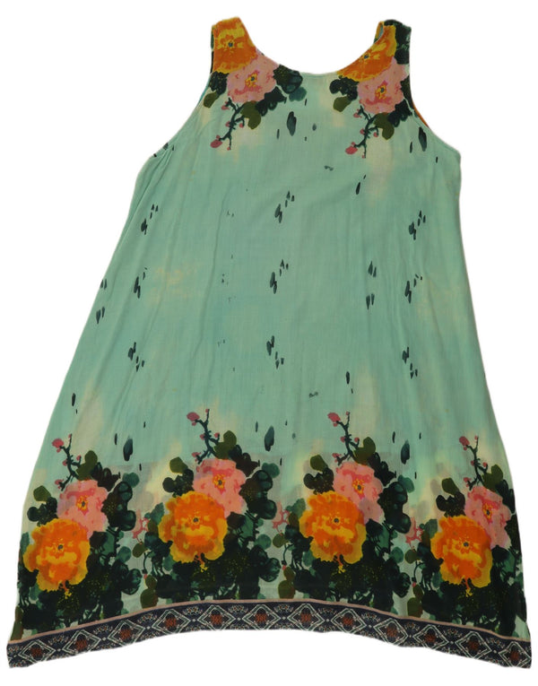 Positano by Jean Paul Dame ærmeløs tunikakjole UK 20 2XL Blue Floral