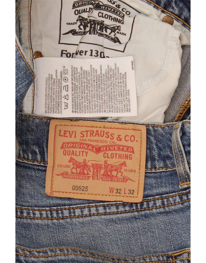 Levi's Dame 525 Bootcut Jeans W32 L32 Blå Bomuld